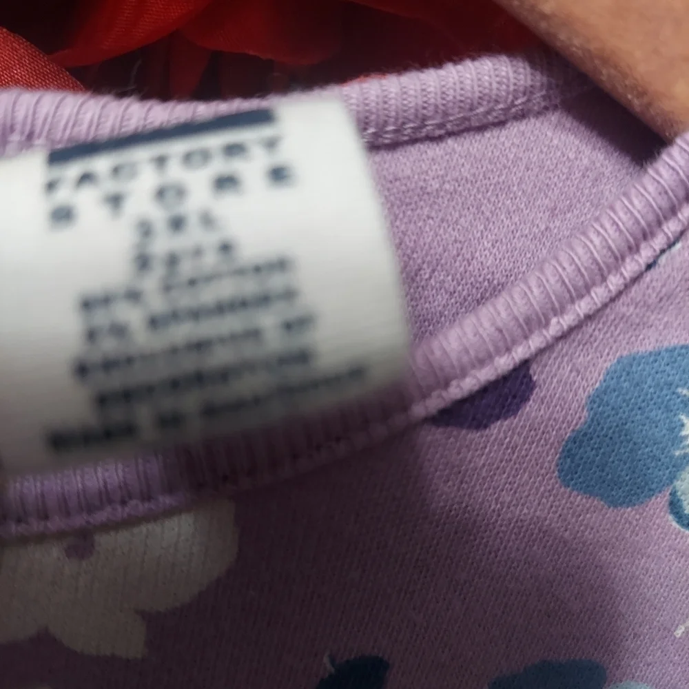 Gap Toddler Size 3 Dress Purple w/ flower detail (2 stains - see pictures)